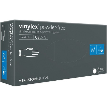 Guanti in vinile senza polvere vinylex powder-free - 100 pz.