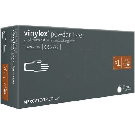 Guanti in vinile senza polvere vinylex powder-free - 100 pz.