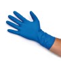 Wegwerp latex handschoenen DOC High Risk Blue Microrough - 50 st.