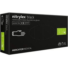 Nitrylex black powder-free nitrile disposable gloves - 100 pcs.