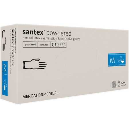 Guanti in lattice con polvere santex powdered (textured) - 100 pz.