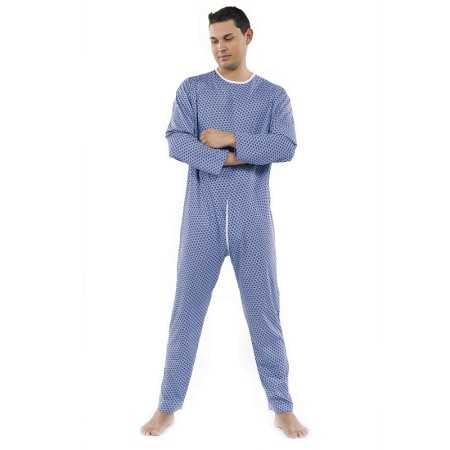 Men's Pyjamas with Back Zipper Wellness 990