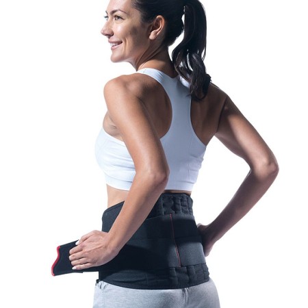 Porostrap lumbar support for acute, subacute or chronic low back pain