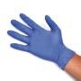 Wegwerp nitril handschoenen blauw Poedervrij DOC VELO FOOD - 100 st.