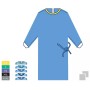 Sms sterile disposable gowns - individually wrapped with 2 absorbent towels