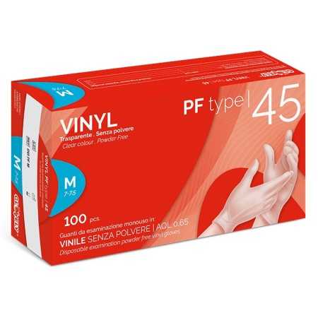 Guantes de Vinilo Desechables Sin Polvo VINYL PF - 100 uds.