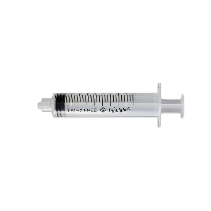 Seringa Rays 20LL com encaixe Luer Lock, sem agulha, 20 ml - 50 unidades.