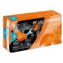 Einweghandschuhe aus puderfreiem orangefarbenem nitril glovely biosafe pf tech orange - 50 stück