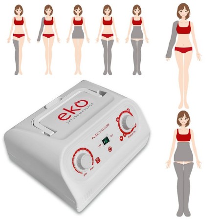 Pressoterapia pressomassage ekò dotazione pro (2 gambali + kit slim body + bracciale)