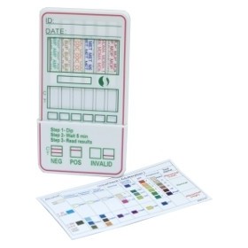 Drogatest BASE Multicard - 7 sostanze analizzate + 3 adulteranti - 25 Test