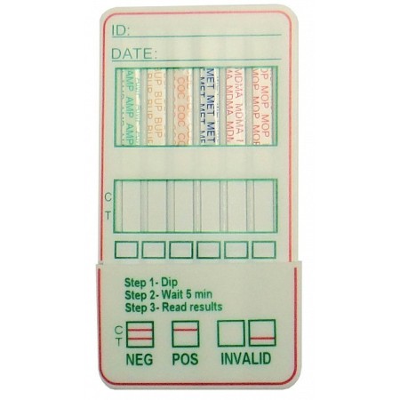 Drogatest base multicard - 8 substâncias analisadas + 3 adulterantes com bup10 - 25 testes