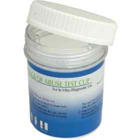 Drogatest BASE Multi-Cup-Base avec 7 substances analysées, 2 adultérants et température - 10 tests