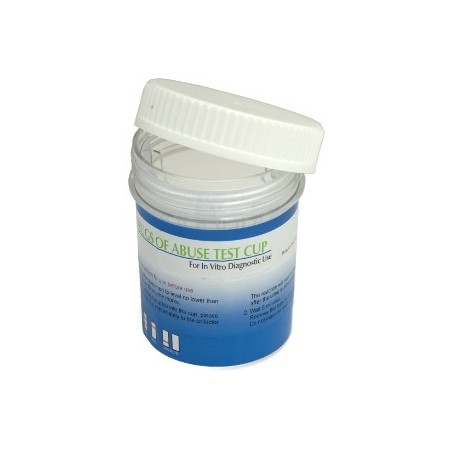 Drogatest base multi-cup-base con 8 sostanze analizzate, 3 adulteranti e temperatura - 10 test