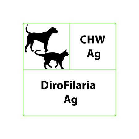 CHW Ag Dirofilaria Prueba Rápida Veterinaria - 10 Pruebas