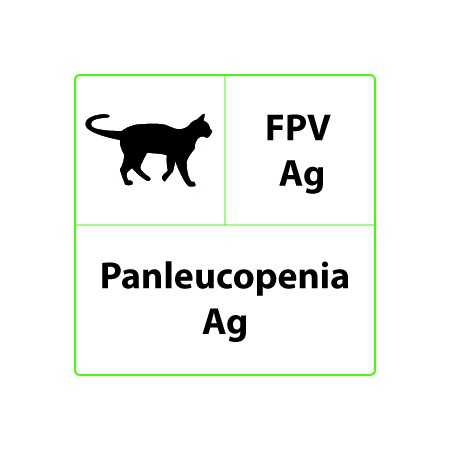 Prueba rápida veterinaria de panleucopenia FPV Ag - 10 pruebas