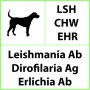 Veterinární rychlotest LSH+CHW+EHR na leishmanii, dirofilárii a ehrlichii - 10 testů