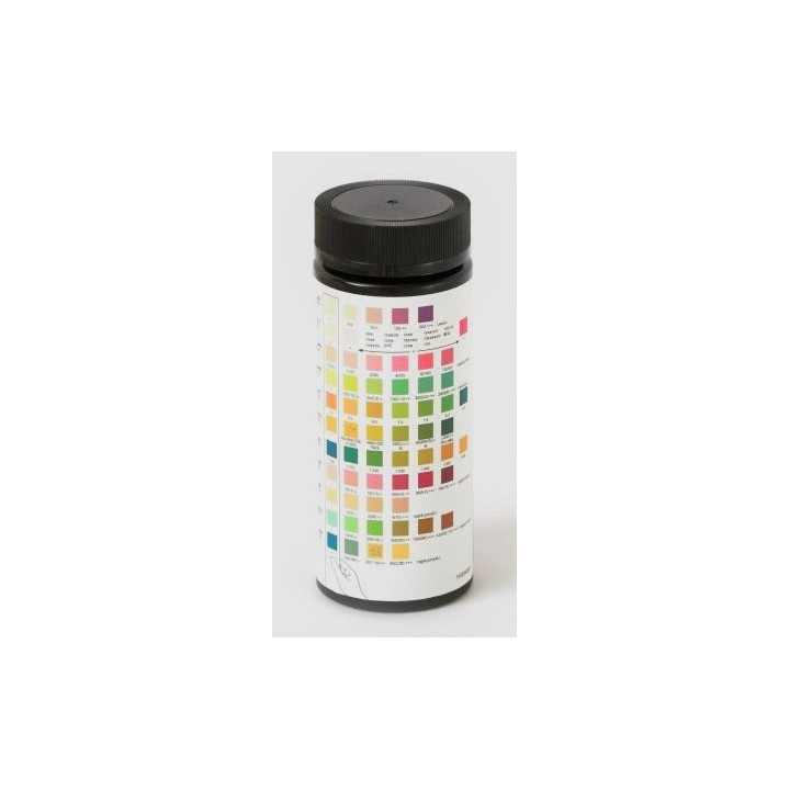 Bandelettes urinaires vétérinaires - 11 paramètres - pack 100 pièces.