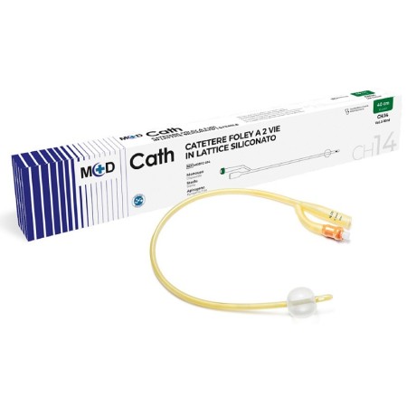 Catetere foley a 2 vie in lattice siliconato 40 cm - 10 pz.