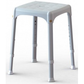 Adjustable shower stool