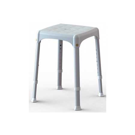 Adjustable shower stool