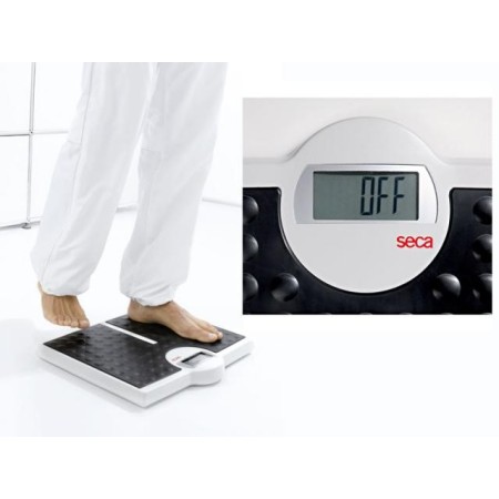 Digital floor scale with extra-large platform and high flow seca 813 