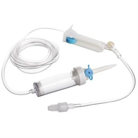 Set de infusión de 2 vías de 6 ml con tubo de 150 cm - 25 uds.