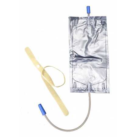 Urine bag for leg 750 ml tube cm 35 - cf.30 pcs. with 2 laces