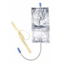 Urine bag for leg 750 ml tube cm 35 - cf.30 pcs. with 2 laces