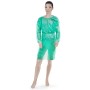 Blouse visiteur jetable en non-tissé 20g/m² vert - 10 pcs.