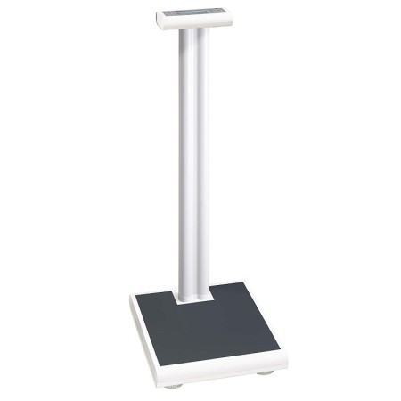 Professionelle digitale personenwaage mit säule und bmi-funktion klasse iii