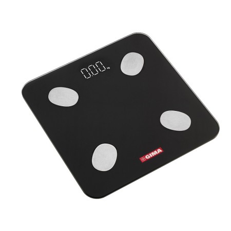 Gimafit váha tělesného tuku s aplikací Gima a Bluetooth – černá