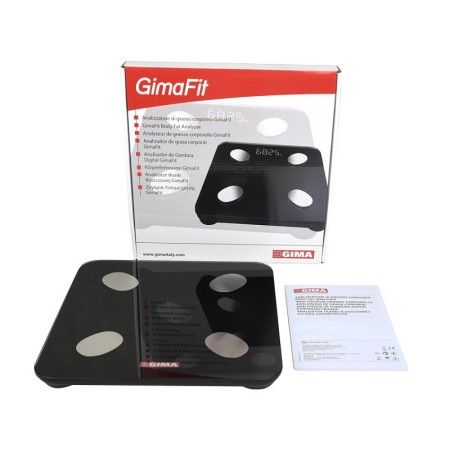 Balança de gordura corporal gimafit com app gima e bluetooth - preto