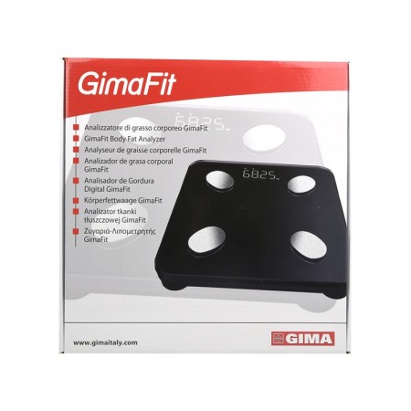 Balança de gordura corporal gimafit com app gima e bluetooth - preto