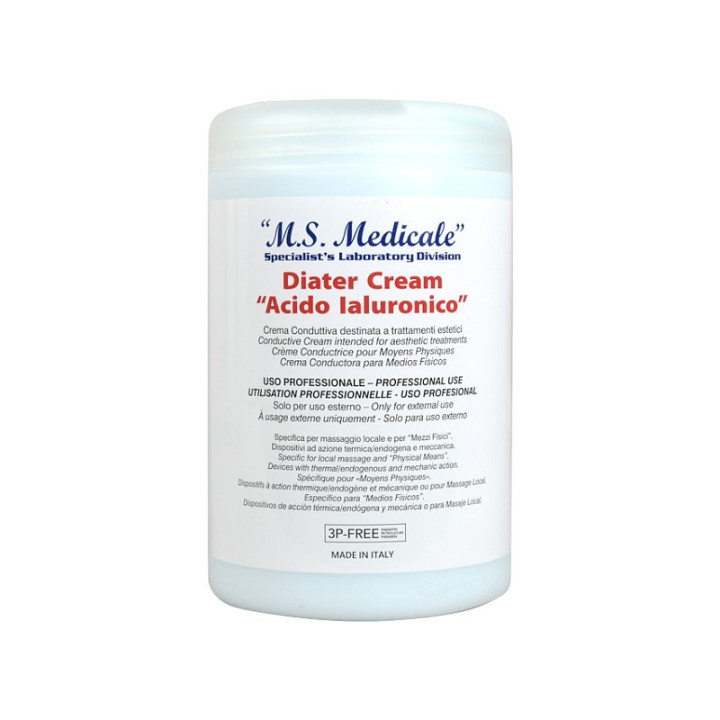 Creme condutor de diáteros - 1 l - ácido hialurônico