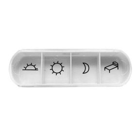 Daily pill box - white/transparent - sachet