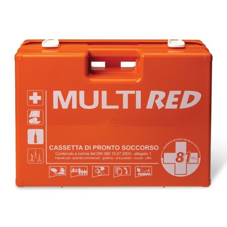 Kit multirojo grande - estuche de plástico 3