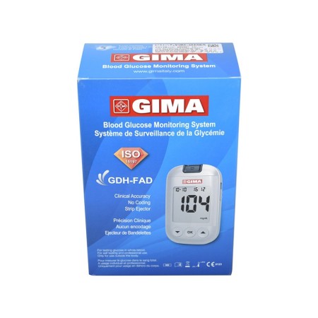 Gima mg/dl glukometer komplet sæt - gb, fr, es, pt
