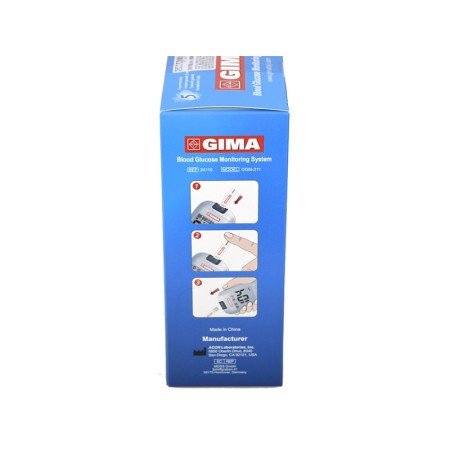 Complete kit for gima glucometer mg/dl - gb, fr, es, pt