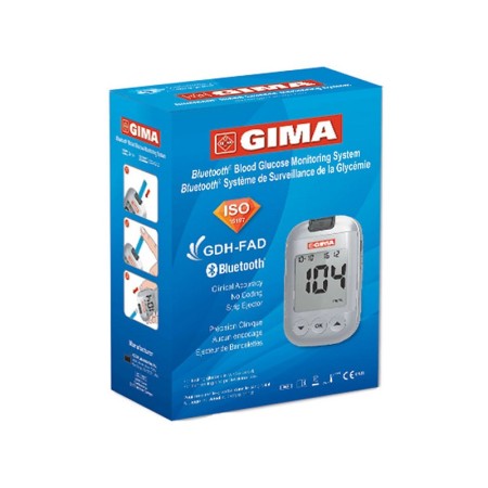 Gima bluetooth mg/dl glucometer complete kit - gb, fr, es, it