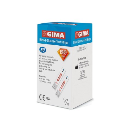 Bandelettes de glycémie pour glucomètre gima