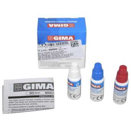 Control solution for gima blood glucose meter