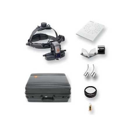 Indirect Helmet Ophthalmoscope Set HEINE OMEGA 500 with HC 50L Rheostat - Mains Version, Model LED 6V C-283.41.320