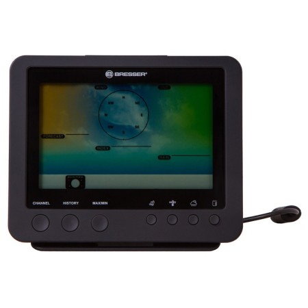 Stazione meteo a colori bresser wi-fi con sensore professionale 5 in 1, nera