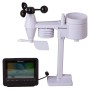 Station météo couleur wi-fi bresser avec capteur professionnel 5-en-1, noir