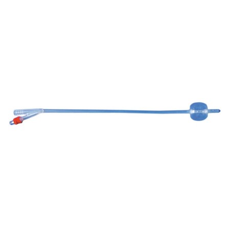 Catéter foley de silicona de 2 vías, color a elegir - 30 ml - estéril - paquete de 10.