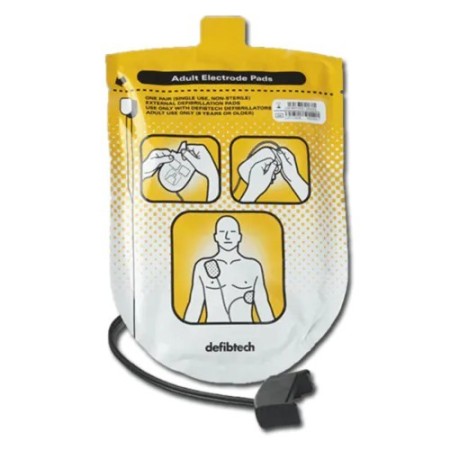 Coppia di piastre defibtech lifeline per adulto
