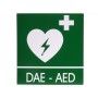 Aluminium aed/aed warnschild 29x36 cm für defibrillatoren