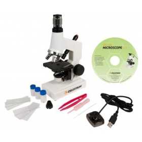 Kit Microscopio Biologico Celestron con ingrandimenti da 40x a 600x con WebCam