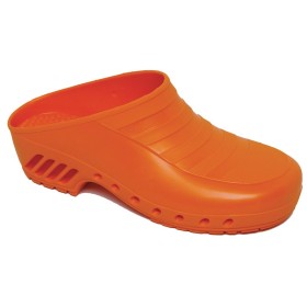 Orange clogs - without holes - 1 pair