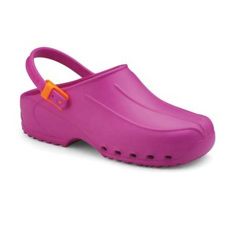 Ultralight clogs with strap - fuchsia - 1 pair